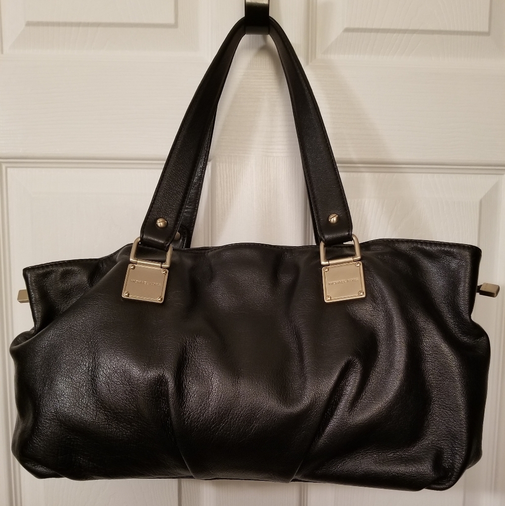 Michael Kors Black Leather Shoulder Bag